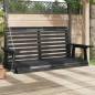 vidaXL Hollywoodschaukel mit Metallketten Schwarz Massivholz Tanne vidaXL Hollywoodschaukel mit Metallketten Schwarz Massivholz Tanne