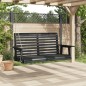vidaXL Hollywoodschaukel mit Metallketten Schwarz Massivholz Tanne vidaXL Hollywoodschaukel mit Metallketten Schwarz Massivholz Tanne