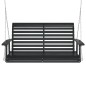 vidaXL Hollywoodschaukel mit Metallketten Schwarz Massivholz Tanne vidaXL Hollywoodschaukel mit Metallketten Schwarz Massivholz Tanne