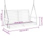 vidaXL Hollywoodschaukel mit Metallketten Schwarz Massivholz Tanne vidaXL Hollywoodschaukel mit Metallketten Schwarz Massivholz Tanne