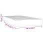 vidaXL Taschenfederkernmatratze Schwarz 100x210x20 cm Samt vidaXL Taschenfederkernmatratze Schwarz 100x210x20 cm Samt