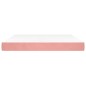 vidaXL Taschenfederkernmatratze Rosa 160x210x20 cm Samt vidaXL Taschenfederkernmatratze Rosa 160x210x20 cm Samt