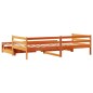 vidaXL Tagesbett Ausziehbar mit Schubladen 90x190 cm Massivholz Kiefer vidaXL Tagesbett Ausziehbar mit Schubladen 90x190 cm Massivholz Kiefer