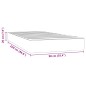 vidaXL Taschenfederkernmatratze Dunkelgrau 90x220x20 cm Samt vidaXL Taschenfederkernmatratze Dunkelgrau 90x220x20 cm Samt