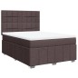 vidaXL Boxspringbett mit Matratze Dunkelbraun 140x190 cm Stoff vidaXL Boxspringbett mit Matratze Dunkelbraun 140x190 cm Stoff