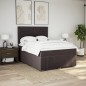 vidaXL Boxspringbett mit Matratze Dunkelbraun 140x190 cm Stoff vidaXL Boxspringbett mit Matratze Dunkelbraun 140x190 cm Stoff