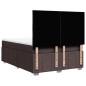 vidaXL Boxspringbett mit Matratze Dunkelbraun 140x190 cm Stoff vidaXL Boxspringbett mit Matratze Dunkelbraun 140x190 cm Stoff