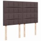 vidaXL Boxspringbett mit Matratze Dunkelbraun 140x190 cm Stoff vidaXL Boxspringbett mit Matratze Dunkelbraun 140x190 cm Stoff