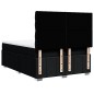 vidaXL Boxspringbett mit Matratze Schwarz 140x190 cm Stoff vidaXL Boxspringbett mit Matratze Schwarz 140x190 cm Stoff