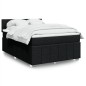 vidaXL Boxspringbett mit Matratze Schwarz 140x200 cm Stoff vidaXL Boxspringbett mit Matratze Schwarz 140x200 cm Stoff