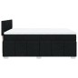 vidaXL Boxspringbett mit Matratze Schwarz 140x200 cm Stoff vidaXL Boxspringbett mit Matratze Schwarz 140x200 cm Stoff