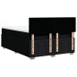 vidaXL Boxspringbett mit Matratze Schwarz 140x200 cm Stoff vidaXL Boxspringbett mit Matratze Schwarz 140x200 cm Stoff
