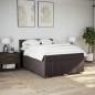 vidaXL Boxspringbett mit Matratze Dunkelbraun 140x200 cm Stoff vidaXL Boxspringbett mit Matratze Dunkelbraun 140x200 cm Stoff