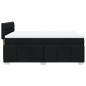 vidaXL Boxspringbett mit Matratze Schwarz 140x190 cm Stoff vidaXL Boxspringbett mit Matratze Schwarz 140x190 cm Stoff