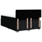vidaXL Boxspringbett mit Matratze Schwarz 140x190 cm Stoff vidaXL Boxspringbett mit Matratze Schwarz 140x190 cm Stoff