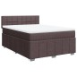 vidaXL Boxspringbett mit Matratze Dunkelbraun 140x190 cm Stoff vidaXL Boxspringbett mit Matratze Dunkelbraun 140x190 cm Stoff