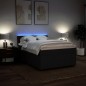 vidaXL Boxspringbett mit Matratze Schwarz 140x190 cm Stoff vidaXL Boxspringbett mit Matratze Schwarz 140x190 cm Stoff