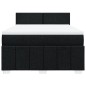 vidaXL Boxspringbett mit Matratze Schwarz 140x190 cm Stoff vidaXL Boxspringbett mit Matratze Schwarz 140x190 cm Stoff