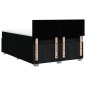 vidaXL Boxspringbett mit Matratze Schwarz 140x190 cm Stoff vidaXL Boxspringbett mit Matratze Schwarz 140x190 cm Stoff