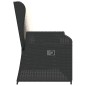vidaXL Gartenbank Verstellbar mit Kissen Schwarz Poly Rattan vidaXL Gartenbank Verstellbar mit Kissen Schwarz Poly Rattan