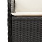 vidaXL Gartenbank Verstellbar mit Kissen Schwarz Poly Rattan vidaXL Gartenbank Verstellbar mit Kissen Schwarz Poly Rattan