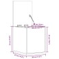vidaXL Truhe Betongrau 30x35x35 cm Holzwerkstoff vidaXL Truhe Betongrau 30x35x35 cm Holzwerkstoff