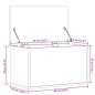 vidaXL Truhe Grau Sonoma 60x35x35 cm Holzwerkstoff vidaXL Truhe Grau Sonoma 60x35x35 cm Holzwerkstoff