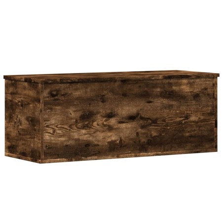 vidaXL Truhe Räuchereiche 90x35x35 cm Holzwerkstoff