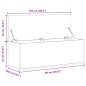 vidaXL Truhe Betongrau 102x35x35 cm Holzwerkstoff vidaXL Truhe Betongrau 102x35x35 cm Holzwerkstoff
