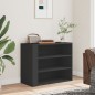 vidaXL Wandregal Schwarz 75x35x60 cm Holzwerkstoff vidaXL Wandregal Schwarz 75x35x60 cm Holzwerkstoff