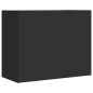 vidaXL Wandregal Schwarz 75x35x60 cm Holzwerkstoff vidaXL Wandregal Schwarz 75x35x60 cm Holzwerkstoff