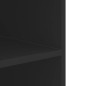 vidaXL Wandregal Schwarz 75x35x60 cm Holzwerkstoff vidaXL Wandregal Schwarz 75x35x60 cm Holzwerkstoff