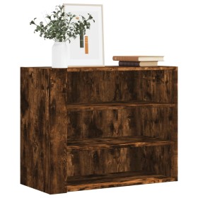 vidaXL Wandregal Räuchereiche 75x35x60 cm Holzwerkstoff