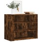 vidaXL Wandregal Räuchereiche 75x35x60 cm Holzwerkstoff vidaXL Wandregal Räuchereiche 75x35x60 cm Holzwerkstoff