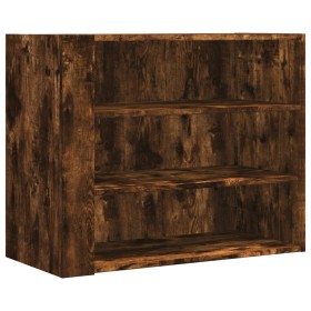 vidaXL Wandregal Räuchereiche 75x35x60 cm Holzwerkstoff