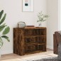 vidaXL Wandregal Räuchereiche 75x35x60 cm Holzwerkstoff vidaXL Wandregal Räuchereiche 75x35x60 cm Holzwerkstoff