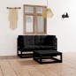3-tlg. Garten-Lounge-Set mit Kissen Massivholz Kiefer 3-tlg. Garten-Lounge-Set mit Kissen Massivholz Kiefer