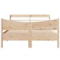 vidaXL Massivholzbett mit Kopfteil 135x190 cm Kiefer vidaXL Massivholzbett mit Kopfteil 135x190 cm Kiefer