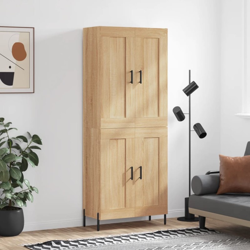 Highboard Sonoma-Eiche 69,5x34x180 cm Holzwerkstoff Highboard Sonoma-Eiche 69,5x34x180 cm Holzwerkstoff