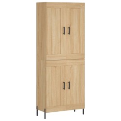 Highboard Sonoma-Eiche 69,5x34x180 cm Holzwerkstoff