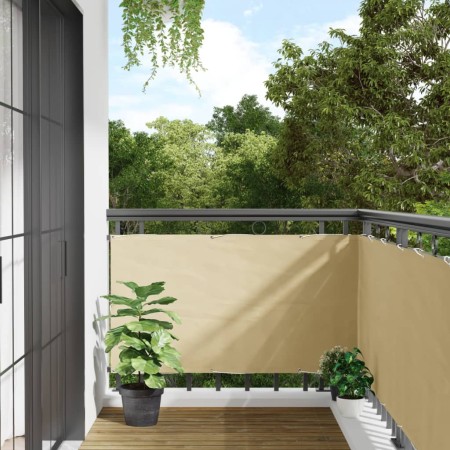 vidaXL Balkon-Sichtschutz Creme 600x75 cm PVC