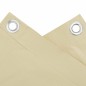 vidaXL Balkon-Sichtschutz Creme 600x75 cm PVC vidaXL Balkon-Sichtschutz Creme 600x75 cm PVC