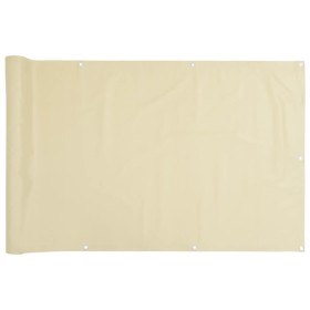 vidaXL Balkon-Sichtschutz Creme 800x75 cm PVC