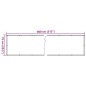 vidaXL Balkon-Sichtschutz Creme 800x75 cm PVC vidaXL Balkon-Sichtschutz Creme 800x75 cm PVC