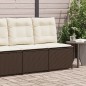 vidaXL Gartensessel mit Liegefunktion und Kissen Braun Poly Rattan vidaXL Gartensessel mit Liegefunktion und Kissen Braun Poly Rattan
