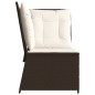 vidaXL Garten-Ecksofa mit Kissen Braun Poly Rattan vidaXL Garten-Ecksofa mit Kissen Braun Poly Rattan
