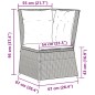 vidaXL Garten-Ecksofa mit Kissen Braun Poly Rattan vidaXL Garten-Ecksofa mit Kissen Braun Poly Rattan