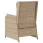 vidaXL Gartensessel mit Kissen 2 Stk. Verstellbar Beige Poly Rattan vidaXL Gartensessel mit Kissen 2 Stk. Verstellbar Beige Poly Rattan