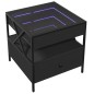 vidaXL Couchtisch mit Infinity-LED Schwarz 50x50x51 cm vidaXL Couchtisch mit Infinity-LED Schwarz 50x50x51 cm