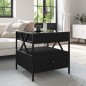 vidaXL Couchtisch mit Infinity-LED Schwarz 50x50x51 cm vidaXL Couchtisch mit Infinity-LED Schwarz 50x50x51 cm